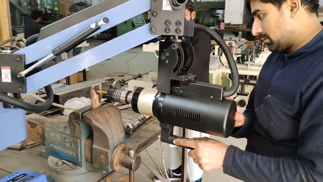 Customer Feedback: Electric Tapping Machine M6-M36 Horizontal Tapping in Real Production